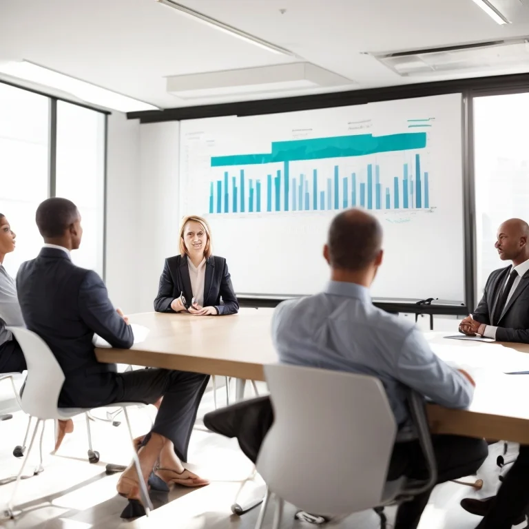 リーダーシップ研修中のグループディスカッション