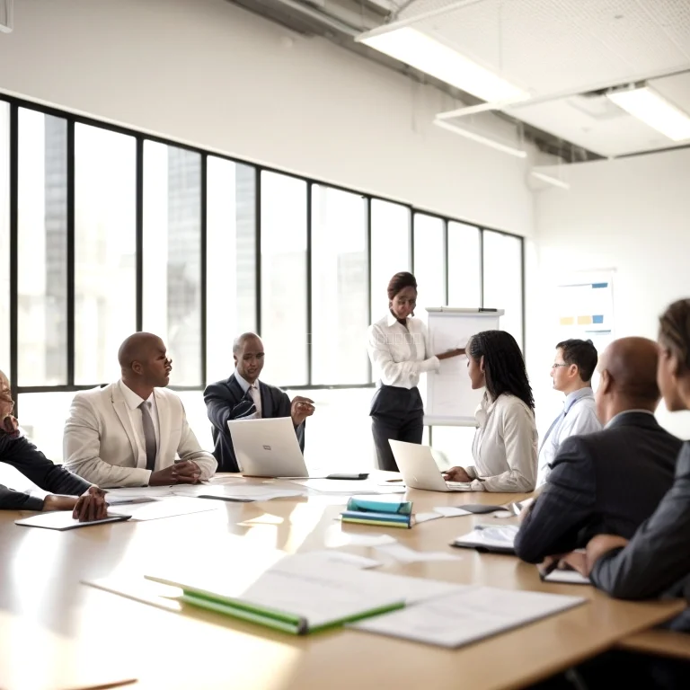 Executive training seminar in progress